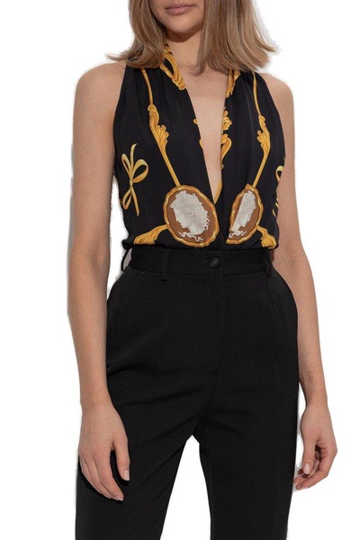 Versace Patterned bodysuit