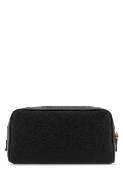 Black Leather Beauty-case