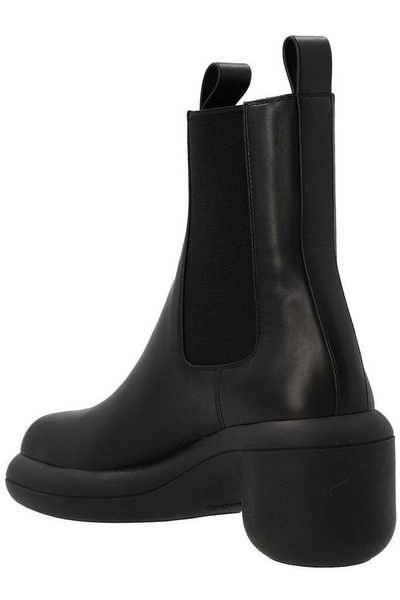 Leather ankle boots