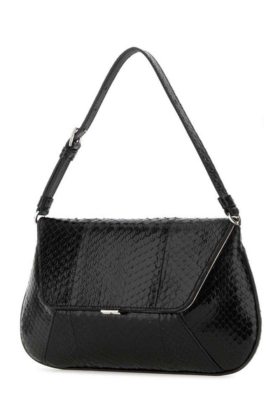 Black Leather Ami Handbag