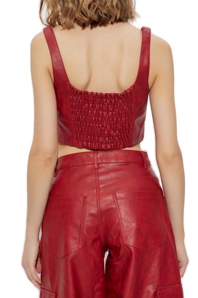 ADIDAS Originals Faux leather top