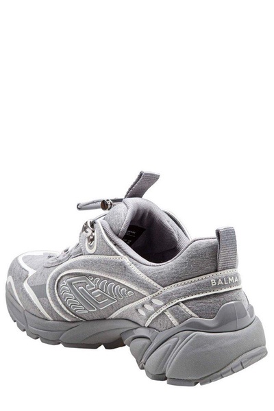 Balmain Cosmic Dust Pile Sneakers Color Grey/white