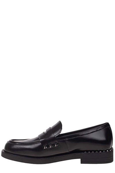 Whisper Studded Round Toe Loafers