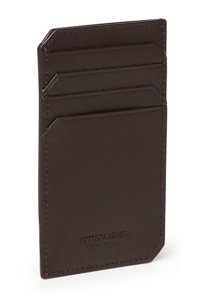 Intrecciato Piccolo leather card holder