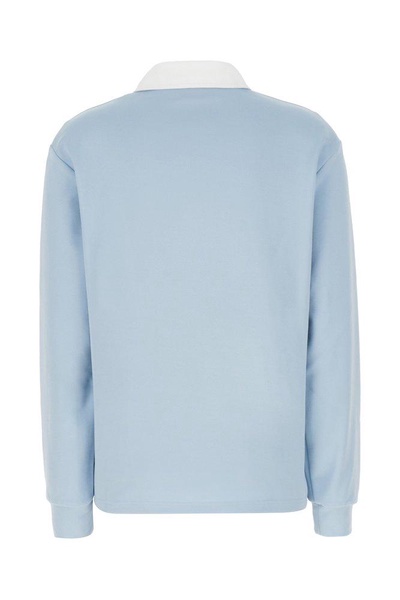 Pastel Light Blue Piquet Polo Shirt