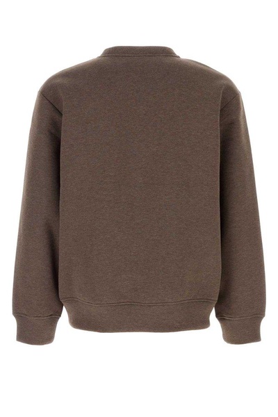 Brown Cotton Blend Sweatshirt