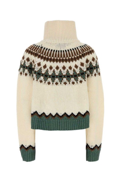 Embroidered wool oversize Sweet Winter sweater