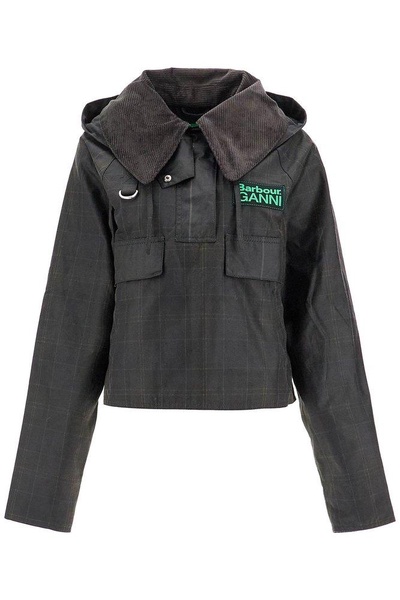 Embroidered Cotton Barbour X Ganni Jacket
