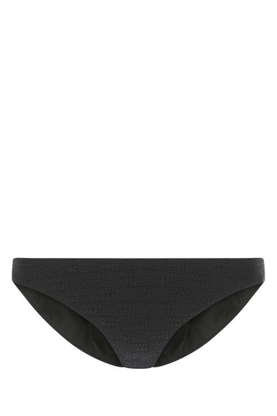 Black stretch nylon bikini bottom