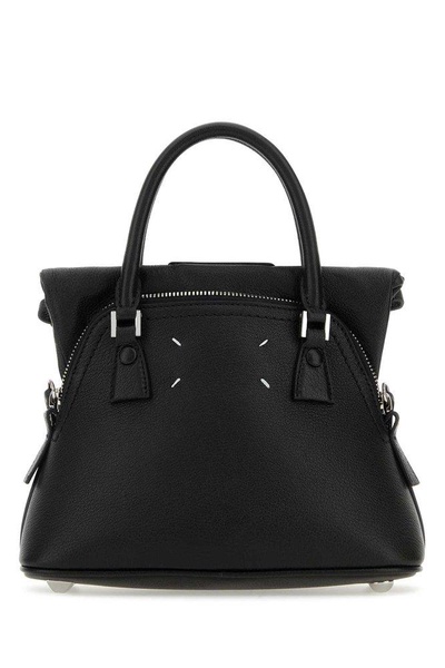 Maison Margiela Women Black Leather Micro 5Ac Handbag