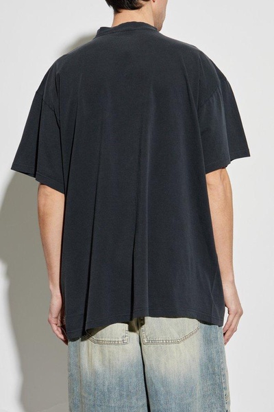 Getaria T-shirt Oversized in Black Faded