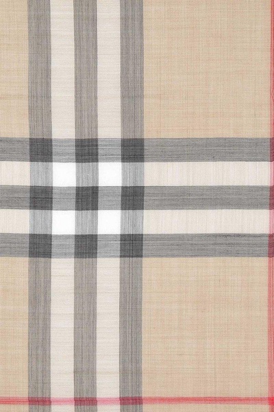 Burberry Unisex Embroidered Wool Blend Foulard