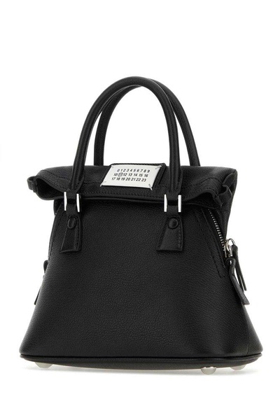 Maison Margiela Women Black Leather Micro 5Ac Handbag
