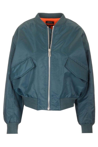 "ella" Teal Bomber Jacket