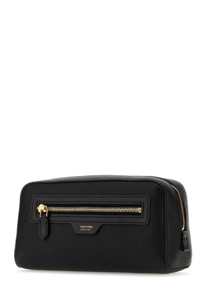 Black Leather Beauty-case