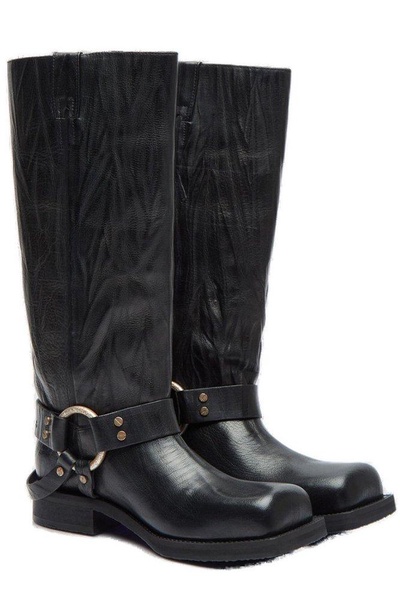 Square-toe Knee-high Boots