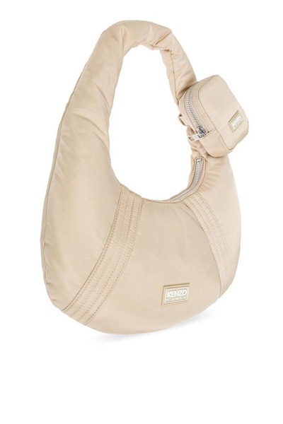 Knezogo Logo Patch Zipped Shoulder Bag