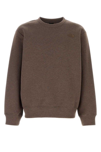 Brown Cotton Blend Sweatshirt