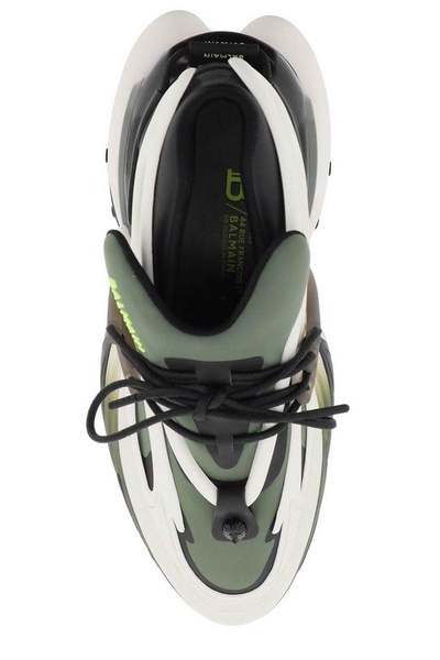 Unicorn low-top trainers in neoprene and calfskin