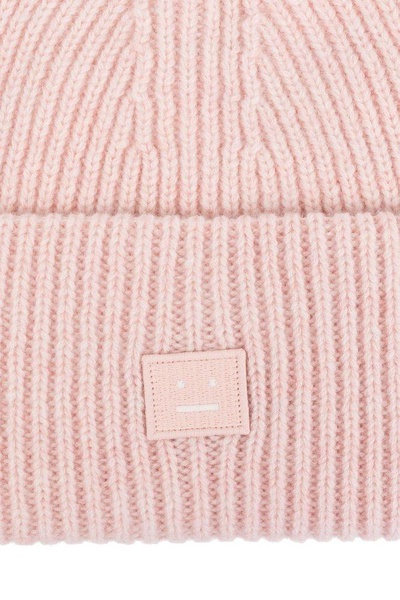 Logo ribbed wool beanie 