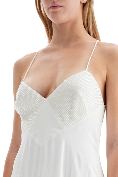 silk slip dress set in
