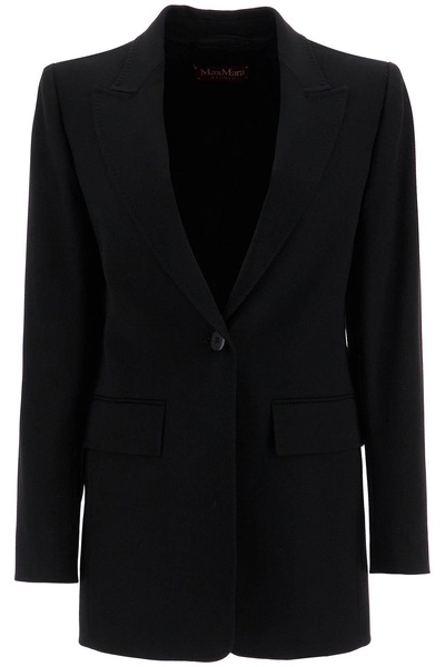 wool crepe blazer with t