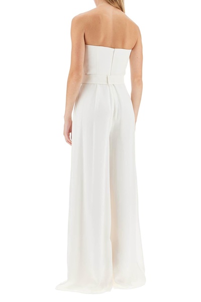 silk bustier jumpsuit