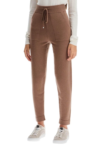 wool and cashmere blend opera jog