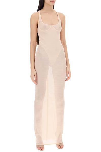 transparent dress with integrated bodysuit