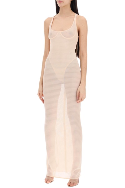 transparent dress with integrated bodysuit