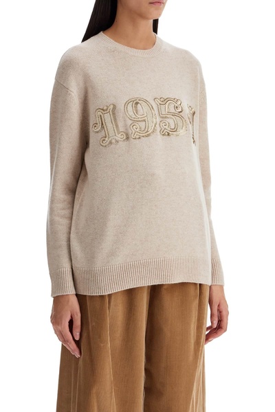 form with embroidery and sequins pullover