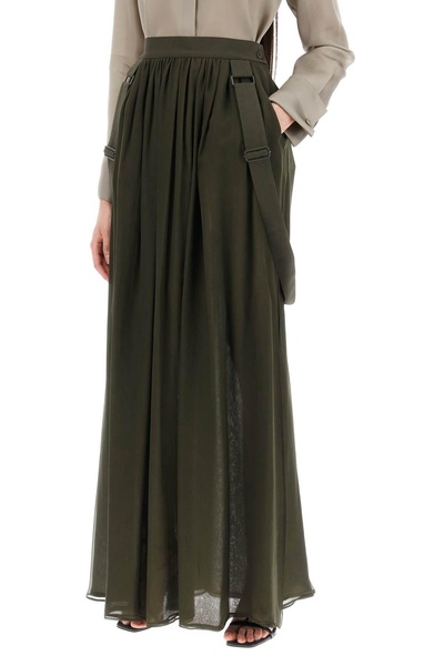 maxi silk chiffon jedy skirt in