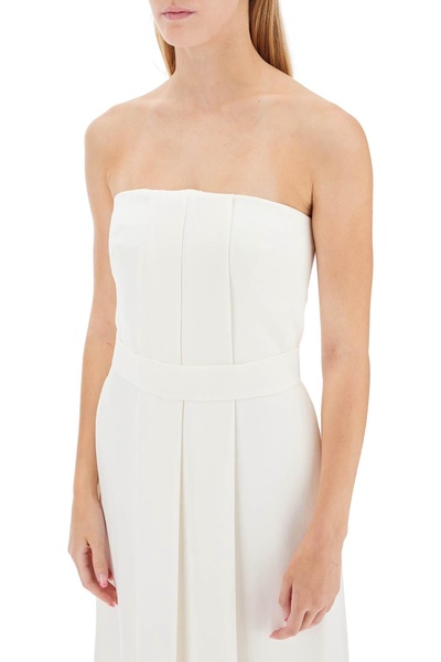 silk bustier jumpsuit