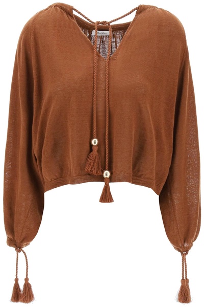 'top quirite in linen knit