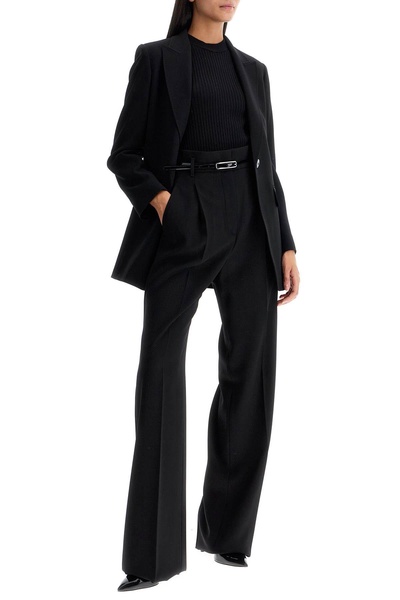 wool crepe blazer with t