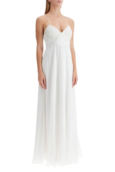 silk slip dress set in