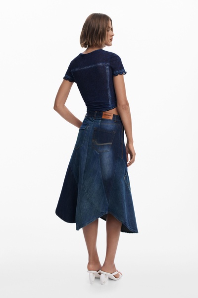Women's Patchwork denim skirt