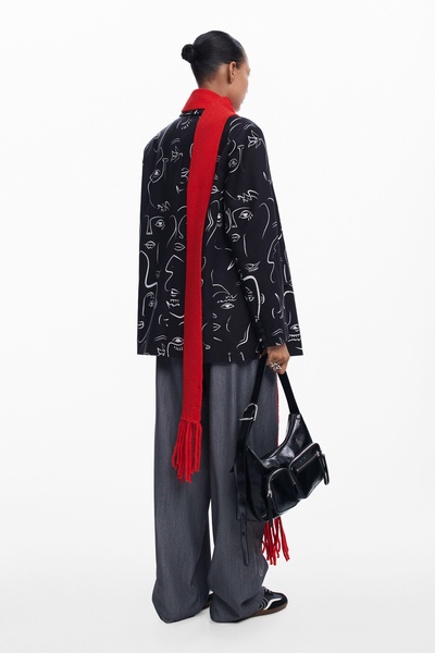 Women's Blazer mit Gesichtern