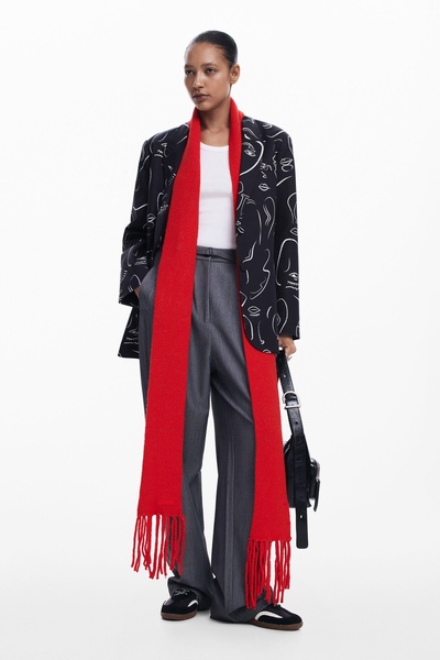 Women's Blazer mit Gesichtern