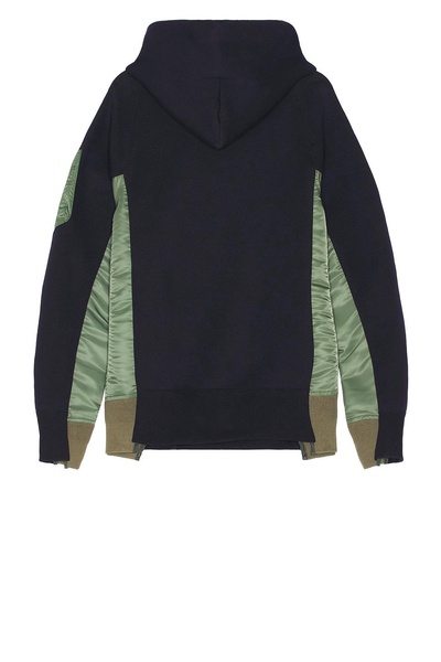 Sponge Sweat X Nylon Twill Hoodie