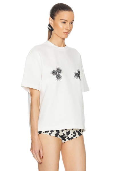 Crystal Embellished Flower Top
