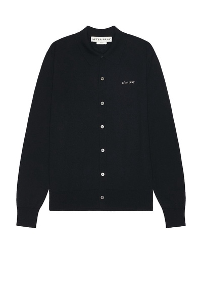 Wool Polo Knit Cardigan