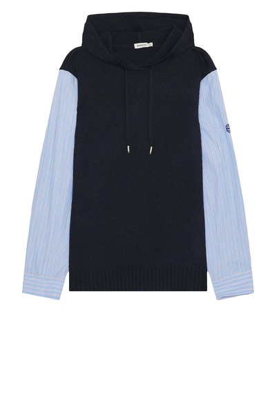 Adonis Knit Woven Combo Hoodie