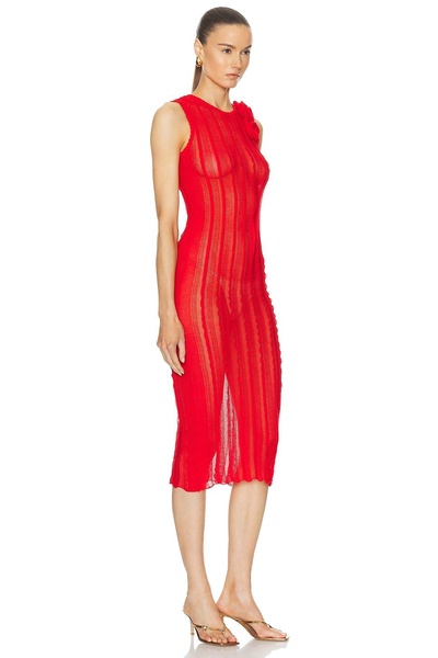 Midi Dress With Ruffles