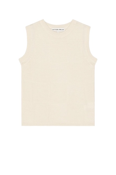Damier Sleeveless Knit Top
