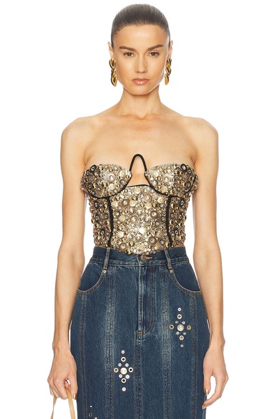 Crystal Bustier Top
