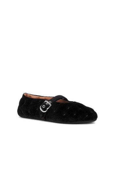 Velvet Ballerina Flat