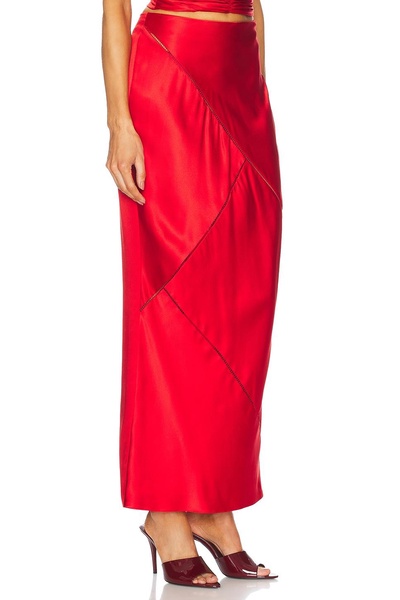 Bias Skirt With Ladder Trim