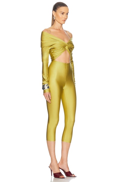 Kendall Off Shoulder Capri Jumpsuit