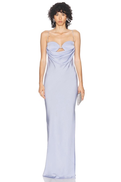 Drape Cut Out Column Dress
